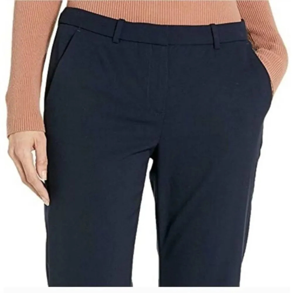 ELLEN Tracy Mid Rise Admiral Blue Trouser Pants Sz 8